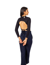 Back Cut Out Crop Top